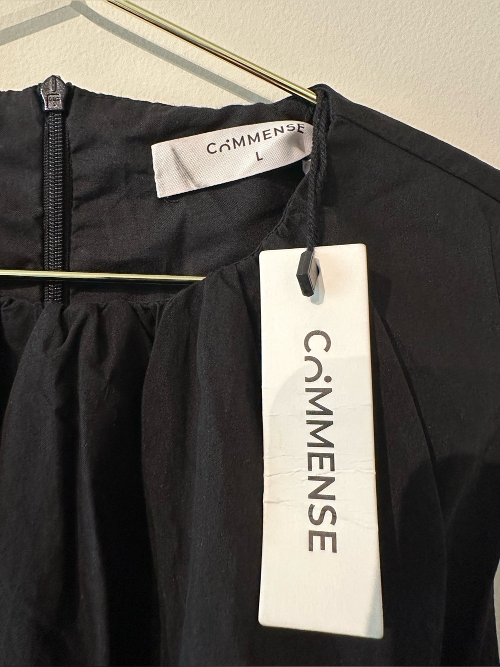 Commense Ruched Waist Maxi Dress in Black size Large. New with tag. - Picture 8 of 8